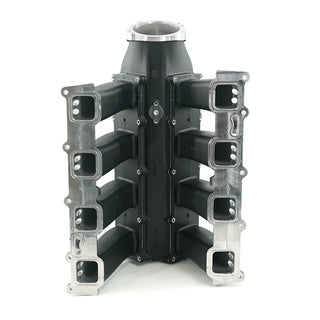 Brian Tooley Racing Trinity Intake Manifold Long Runner Dual Injector: Fits 6.2L Gen III Hemi - Black