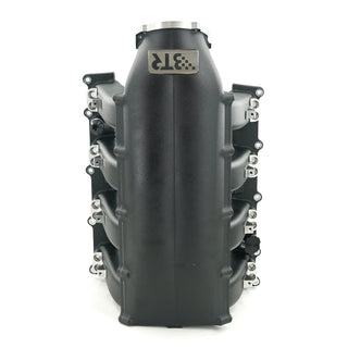 Brian Tooley Racing Trinity Intake Manifold Long Runner Dual Injector: Fits 6.2L Gen III Hemi - Black