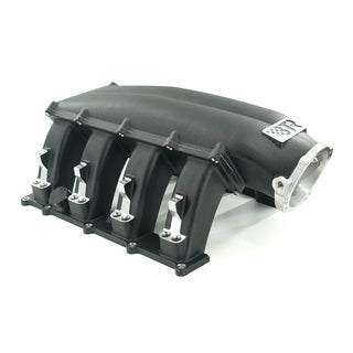 Brian Tooley Racing Trinity Intake Manifold Mid Runner Dual Injector: Fits 6.2L Gen III Hemi - Black