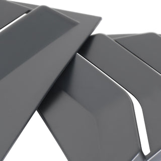 Spec D Rear Side Window Louvers (Matte Black): Dodge Charger 2011 - 2023