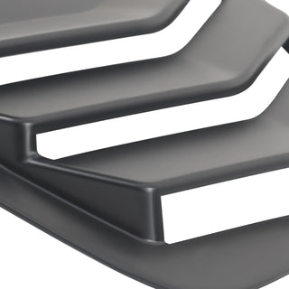 Spec D Rear Side Window Louvers (Matte Black): Dodge Charger 2011 - 2023