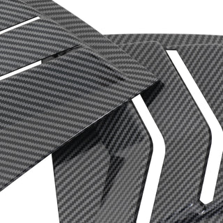 Spec D Rear Side Window Louvers (Carbon Fiber): Dodge Charger 2011 - 2023