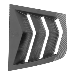 Spec D Rear Side Window Louvers (Carbon Fiber): Dodge Charger 2011 - 2023