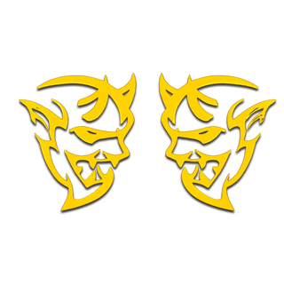 American Brother Designs DEMON Cutout Exterior Badge: Dodge Challenger / Charger 2015 - 2023