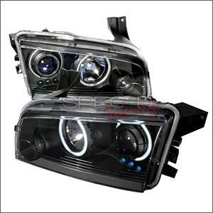 Spec D CCFL Projector Headlights (Black):Dodge Charger 2005 - 2010