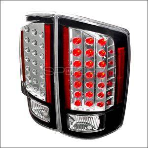 Spec D LED Tail Lights (Black): Dodge Ram 2007 - 2008