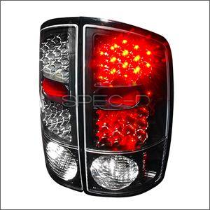 Spec D LED Tail Lights (Black): Dodge Ram 2002 - 2006