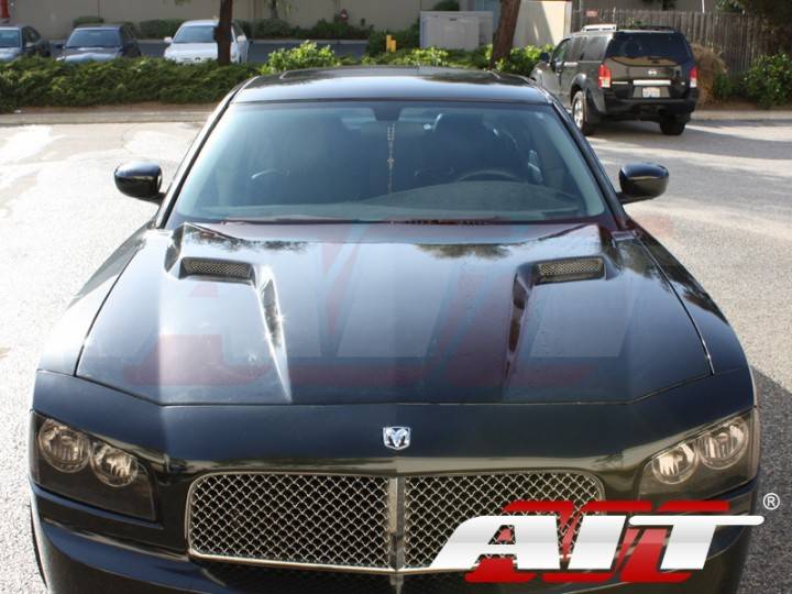 AIT Racing Challenger Style Functional Cooling Hood: Dodge Charger 2006 - 2010