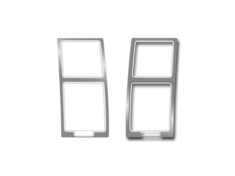 American Car Craft A/C Vent Trim Outer 2Pc Polished/Brushed: 300C / Charger / Magnum 2005 - 2010