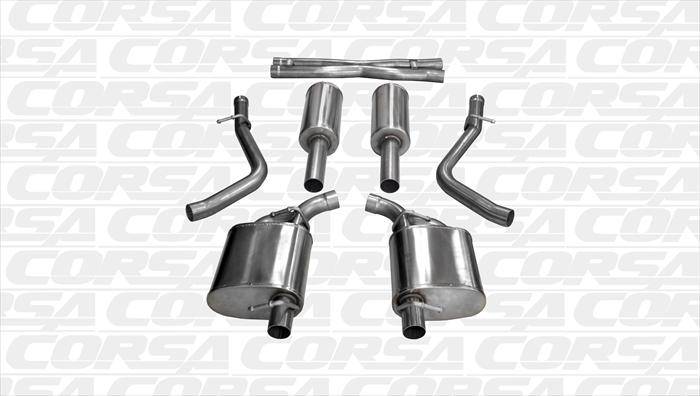 Corsa Xtreme Exhaust System (Polished): Chrysler 300C / Dodge Charger 5.7L Hemi 2015 - 2023