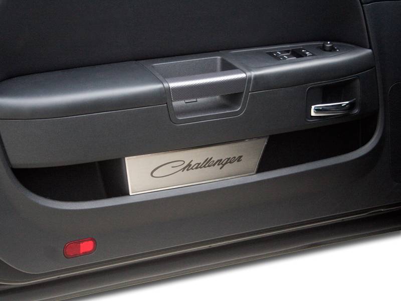 American Car Craft Brushed Door Badge Plate (Challenger): Dodge Challenger 2008 - 2023