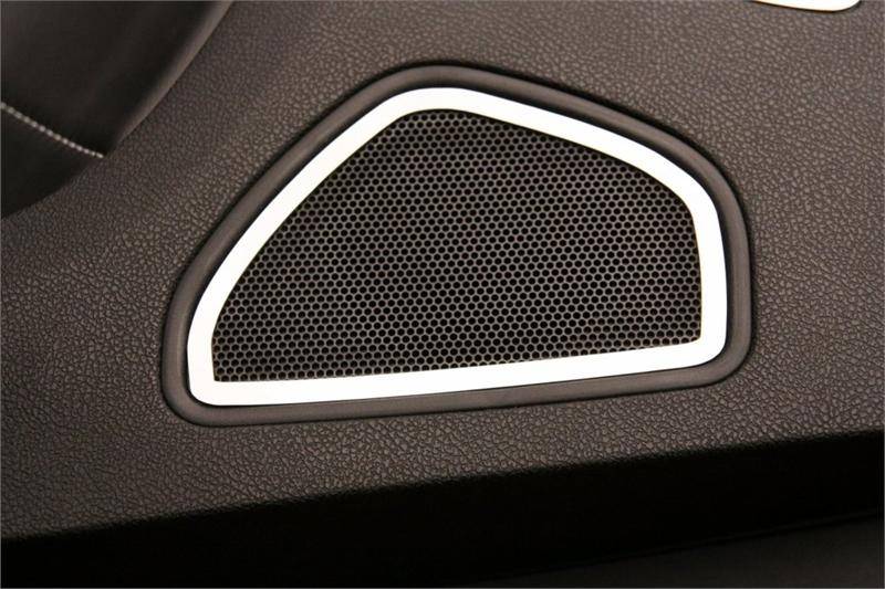 American Car Craft Rear Door Speaker Trim (Brushed or Polished): Dodge Charger R/T 2011 - 2014