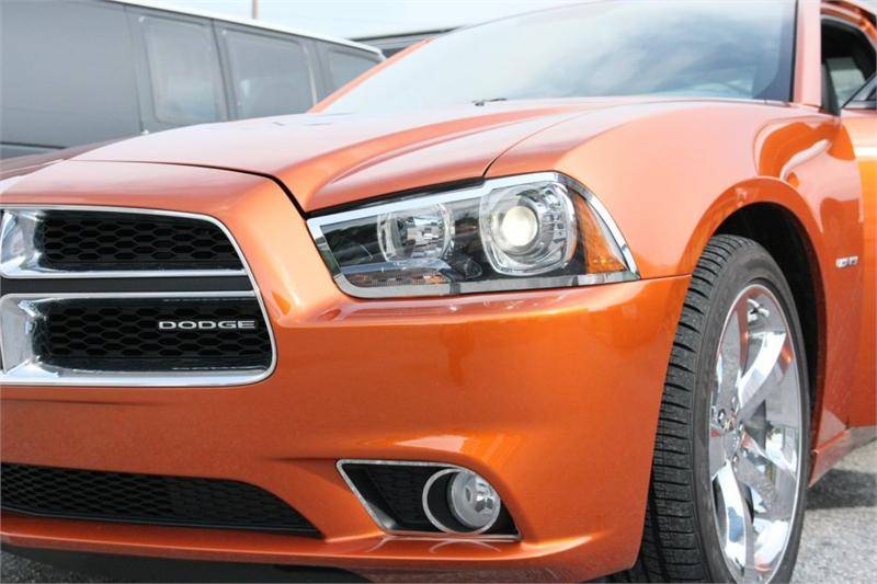 American Car Craft Headlight Trim Rings (Polished): Dodge Charger R/T 2011 - 2014