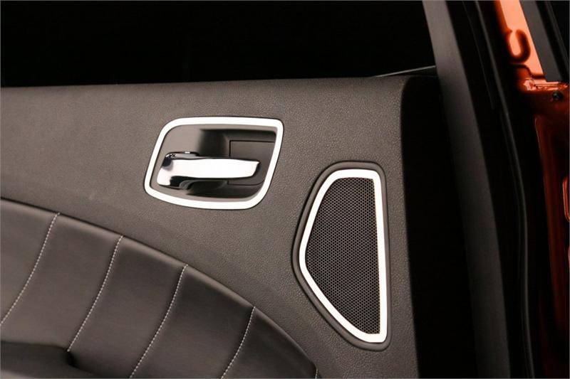 American Car Craft Rear Door Handle Trim (Polished): Dodge Charger R/T 2011 - 2014