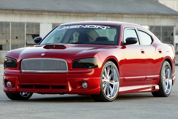 GT Styling Smoke Headlight Covers: Dodge Charger 2006 - 2010