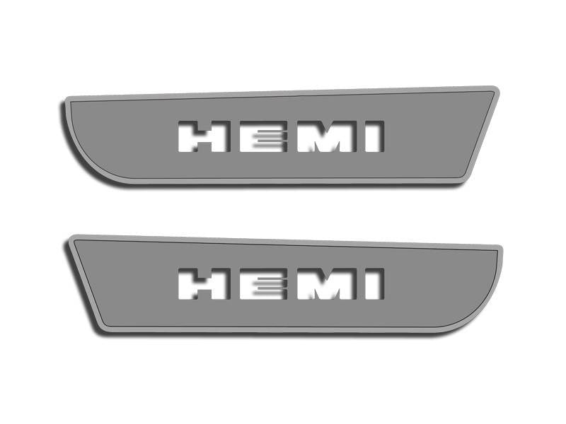 American Car Craft "HEMI" Front Door Badges: Dodge Charger / Chrysler 300 2011 - 2023