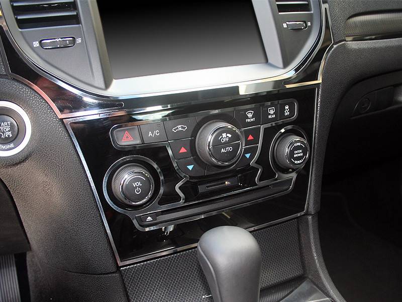 American Car Craft Polished A/C Radio Control Trim Ring 2Pc:  Chrysler 300 2011 - 2013