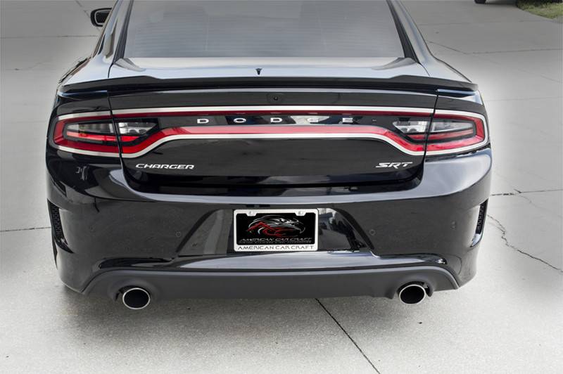 American Car Craft Brushed Taillight Trim 4pc: Dodge Charger 2015 - 2023
