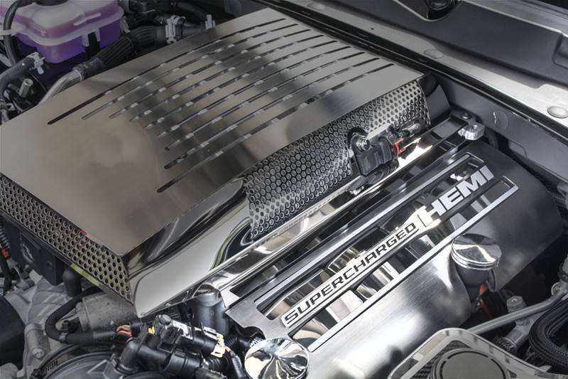 American Car Craft Fuel Rail Overlays: Dodge Challenger Hellcat 2015 - 2023