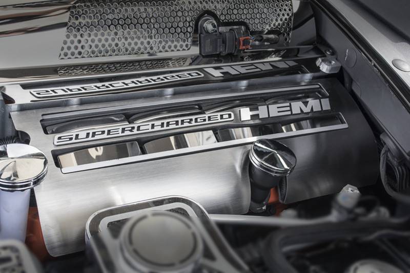 American Car Craft Fuel Rail Overlays: Dodge Challenger Hellcat 2015 - 2023