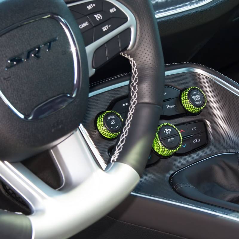 American Brother Designs Interior Knob Kit (Carbon Fiber): Dodge Challenger 2015 - 2023
