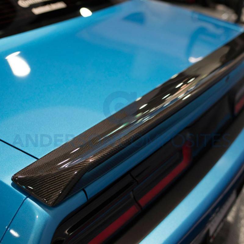 Anderson Composites Hellcat Carbon Fiber Rear Spoiler: Dodge Challenger SRT Hellcat 2015 - 2023