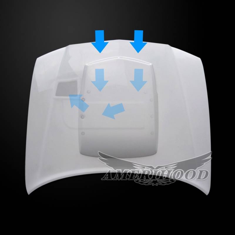 Amerihood T/A Style Functional Ram Air Hood: Dodge Charger 2011 - 2014