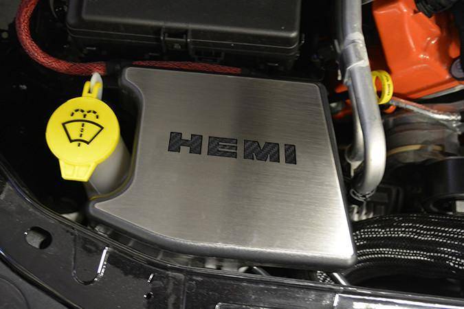 American Car Craft Factory Anti-lock Brake Cover "HEMI" Top Plate: Dodge Challenger 2015 - 2023
