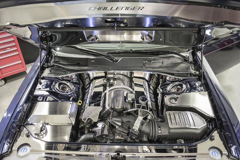 American Car Craft Polished Engine Harness Cover: Chrysler / Dodge / Jeep 6.4L 392 Hemi 2011 - 2023
