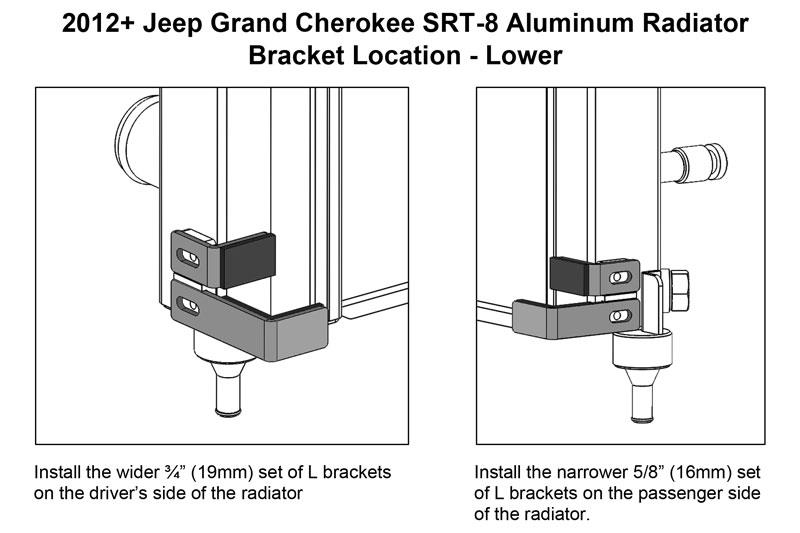 Mishimoto Aluminum Radiator: Dodge Durango / Jeep Grand Cherokee 2011 - 2023 (3.6L V6, 5.7L Hemi & 6.4L SRT)