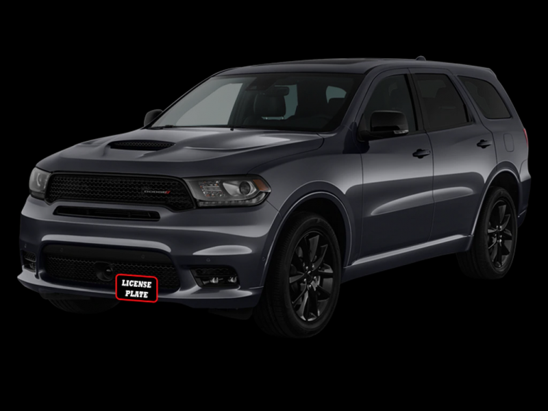 Sto N Sho Quick Release Front License Plate Bracket: Dodge Durango SRT 2018 - 2023 (WITH Adaptive Cruise)
