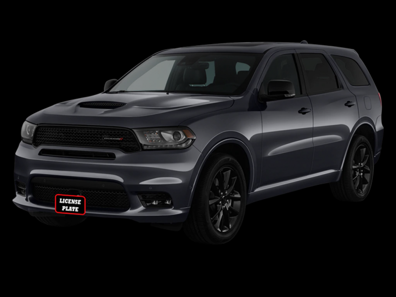 Sto N Sho Quick Release Front License Plate Bracket: Dodge Durango SRT 2018 - 2023 (w/OUT Adaptive Cruise)