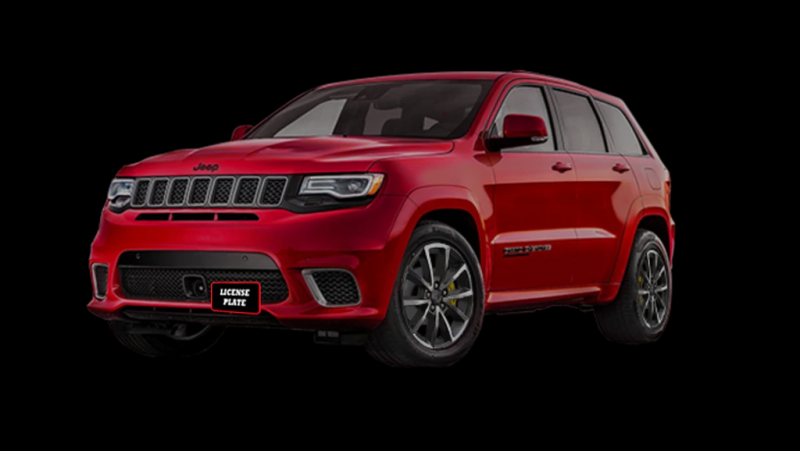 Sto N Sho Quick Release Front License Plate Bracket: Jeep Grand Cherokee SRT / Trackhawk 2017 - 2021
