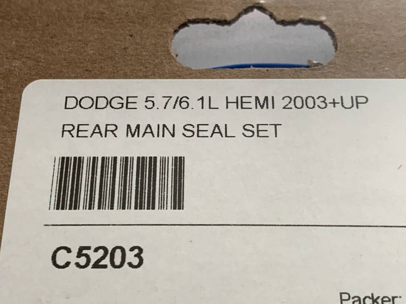 Cometic Rear Main Seal Set: Chrysler / Dodge / Jeep 5.7L Hemi / 6.1L SRT8 / 6.4L 392 / 6.2L SRT Hellcat