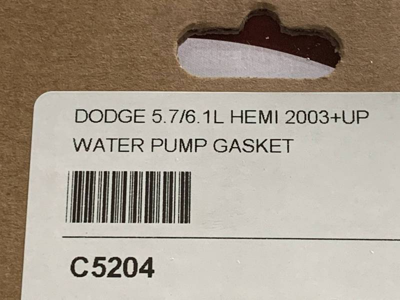 Cometic Water Pump Mounting Gasket: Chrysler / Dodge / Jeep 5.7L Hemi / 6.1L SRT8 / 6.4L 392