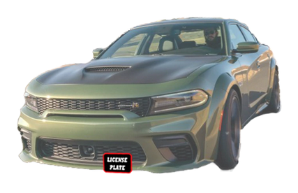 Sto N Sho Quick Release Front License Plate Bracket: Dodge Charger Hellcat / ScatPack / Daytona WIDEBODY 2019 - 2023 (WITH Adaptive Cruise)
