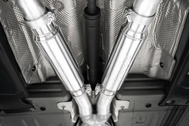 MBRP Street Series Cat-Back 3" Dual Split Rear Exhaust (Aluminized): Dodge Challenger 6.4L 392 & 6.2L SRT Hellcat 2015 - 2023