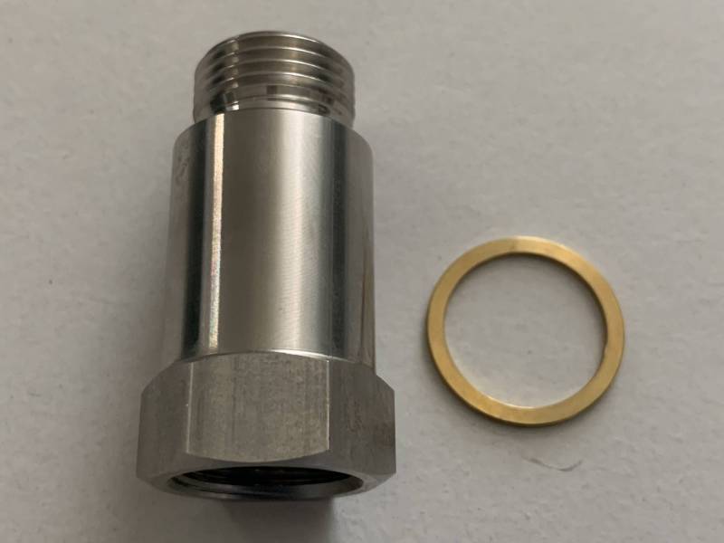 Vibrant O2 Sensor Restrictor Fitting (STRAIGHT) w/ Adjustable Jets (CEL Eliminator)