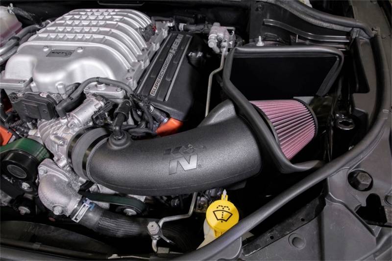 K&N 63 Series Cold Air Intake: Dodge Durango Hellcat / Jeep Grand Cherokee Trackhawk 6.2L 2018 - 2021