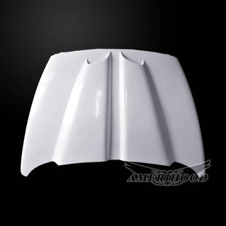 Amerihood WS6 Style Functional Ram Air Hood: Dodge Ram 2500 2003 - 2009