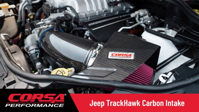Corsa Carbon Fiber Air Intake: Dodge Durango SRT Hellcat 6.2 2020 - 2023 / Jeep Grand Cherokee Trackhawk 6.2L 2018 - 2023