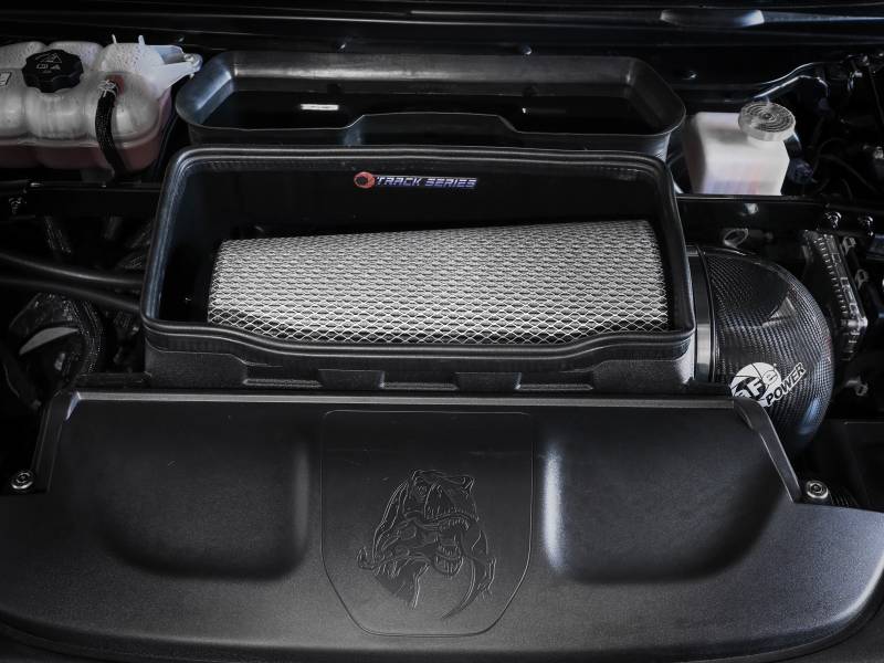 AFE Track Series Carbon Fiber Cold Air Intake System: Dodge Ram 6.2L TRX 2021 - 2023