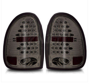 Winjet LED Tail Lights (Black / Smoke): Dodge Durango  1998-2003