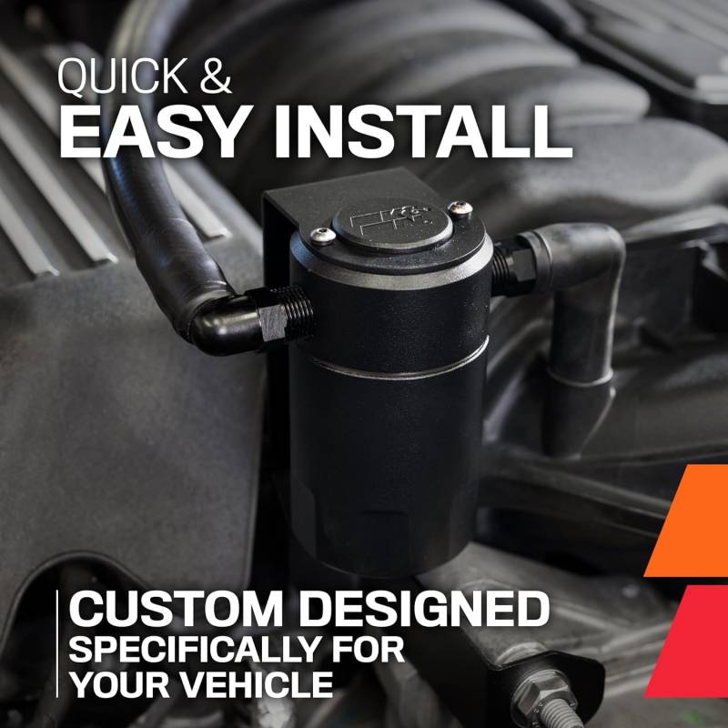 K&N Catch Can; Oil Separator: Chrysler 300 / Dodge Challenger / Dodge Charger / Dodge Durango / Ram / Jeep Grand Charokee 6.4L 392 2011 - 2025
